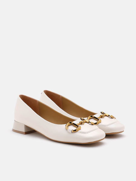 Oli Horsebit Low Block Heels - Singapore