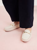 PAZZION, Alara Horsebit Moccasins, Beige