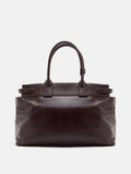 PAZZION, Alesha Top Handle Belted Bag, Wine