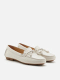 PAZZION, Aria Bow Knot Moccasins, Beige