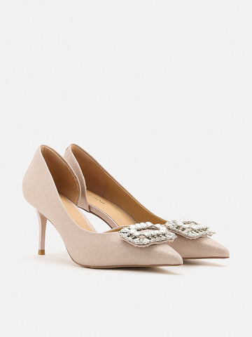 Ayra Diamante Embellished High Heels