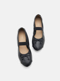 PAZZION, Delilah Bow Mary Janes, Black