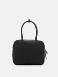 PAZZION, Gael Double Handle Structured Bag, Black