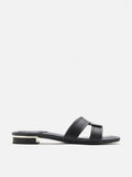 PAZZION, Gemma Crossover Sandals, Black