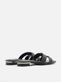 PAZZION, Gemma Crossover Sandals, Black