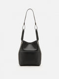 PAZZION, Gene Structured Top Handle Bag, Black