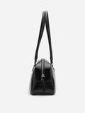 PAZZION, Joie Elongated Handle Shoulder Bag, Black