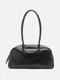 PAZZION, Joie Elongated Handle Shoulder Bag, Black