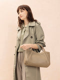 PAZZION, Kayla Double Handle Bag, Khaki
