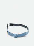 PAZZION, Keira Bow Denim Hair Band, Light blue