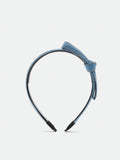 PAZZION, Keira Bow Denim Hair Band, Light blue