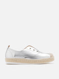 PAZZION, Liz Unlaced Slip-On Espadrilles, Silver