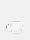 PAZZION, Lucasta Double-Walled Glass Coffee Mug (220ML), Transparent