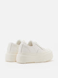 PAZZION, Lyra Platform Leather Sneakers, White