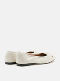 PAZZION, Melanie Accent Bow Ballerinas, Beige