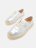 PAZZION, Plume Slip-On Espadrille Sneakers, Silver