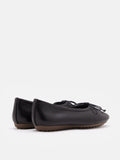 PAZZION, Rhea Bow Ballerinas, Black