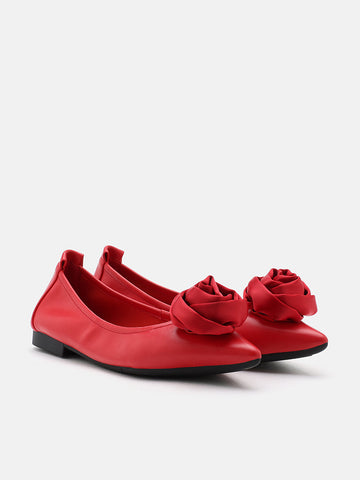 Rosalie Floral Point-Toe Flats