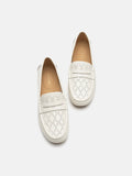 PAZZION, Samara Perforated Moccasins, Beige