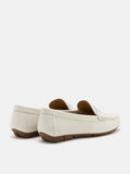 PAZZION, Samara Perforated Moccasins, Beige