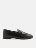 PAZZION, Tabitha Horsebit Loafers, Black