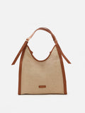 PAZZION, Verona Canvas Structured Tote, Brown