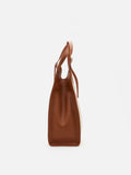 PAZZION, Verona Canvas Structured Tote, Brown