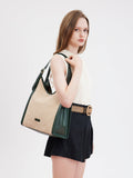 PAZZION, Verona Canvas Structured Tote, Green